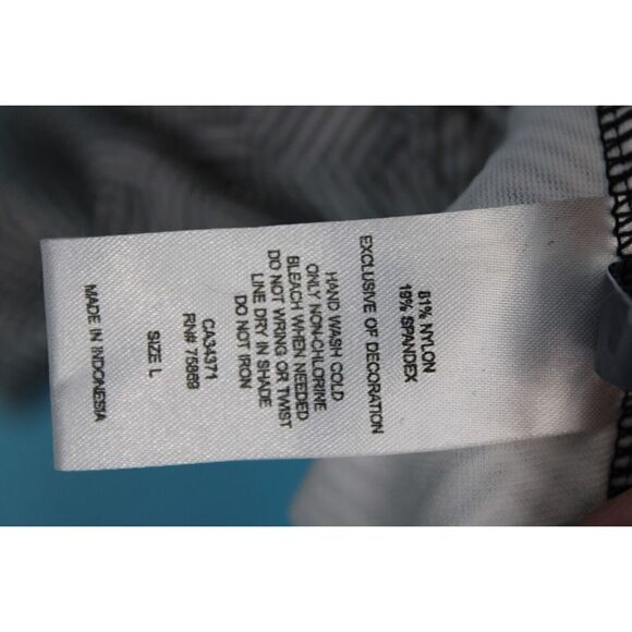 AQUA COUTURE BLACK WHITE WITH HOT PINK ONE PIECE SIZE LARGE SWIMSUIT WOMENS - Picture 10 of 10